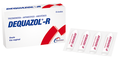 DEQUAZOL - R - Ovulos via vaginal caja x 8 - 500 mg + 100 000 UI + 7 mg