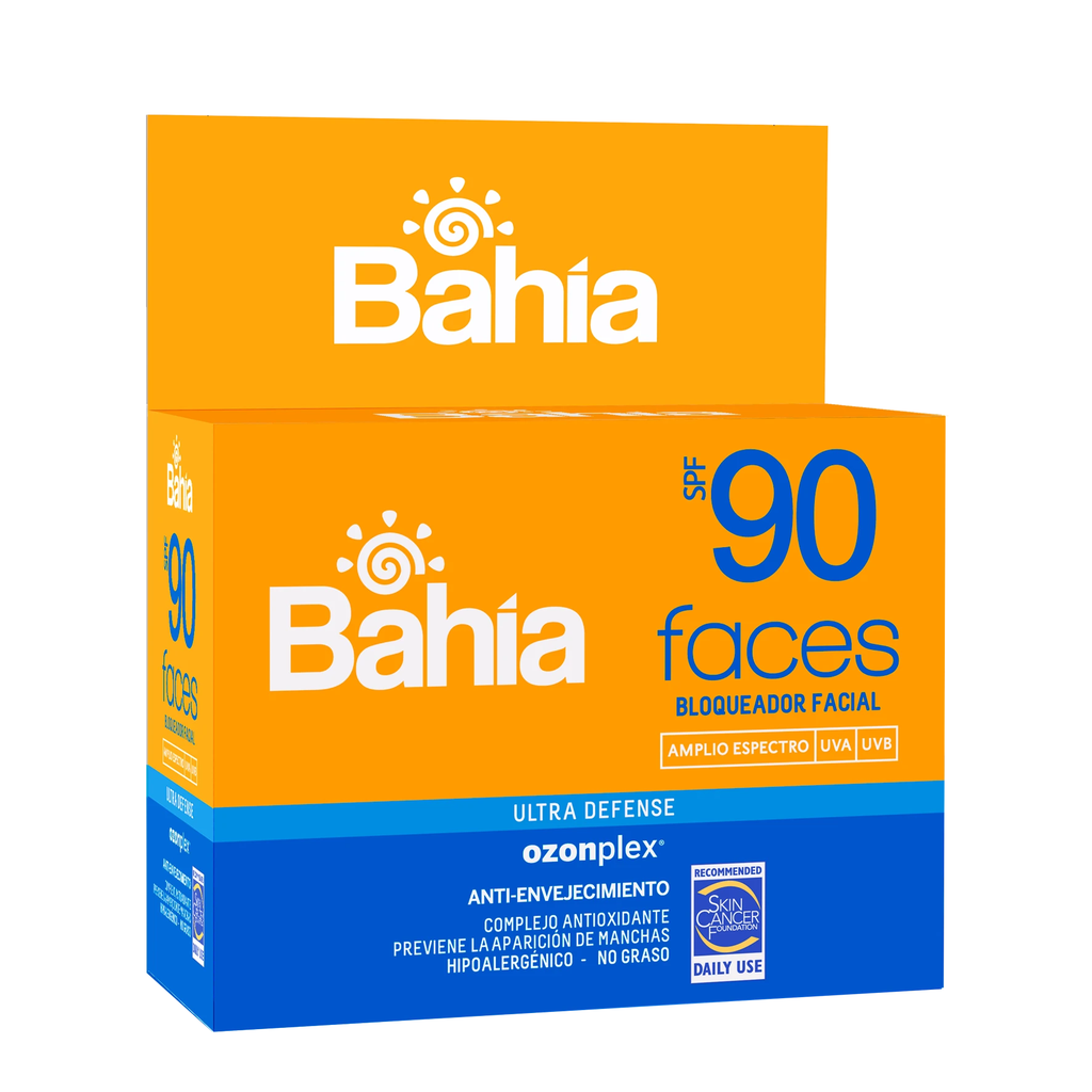 BAHIA FACES - Bloqueador Solar SPF 90 FACES ULTRA DEFENSE - OZONPLEX x 10 g