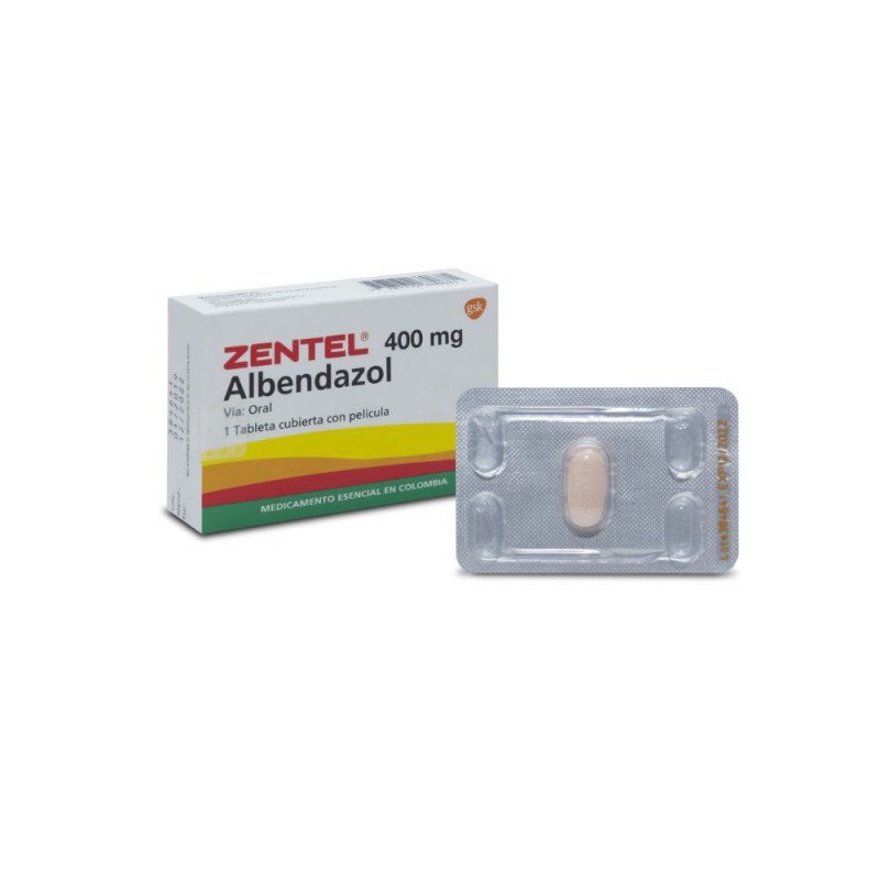 ZENTEL - Tabletas caja x 50 - 400 mg