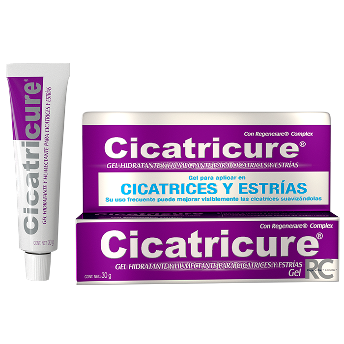 CICATRICURE - Gel hidratante y humectante CICATRICES Y ESTRIAS con Regenerare Complex - 30 g