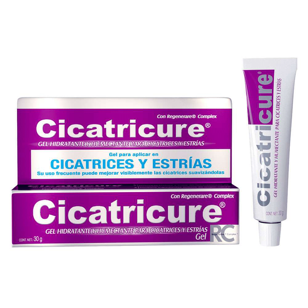 CICATRICURE - Gel hidratante y humectante CICATRICES Y ESTRIAS con Regenerare Complex - 30 g