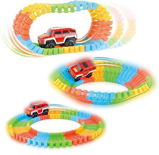 PISTA CARRO - Pista fluorescente con carro VARIABLE TRACK CAR x 49 PCS