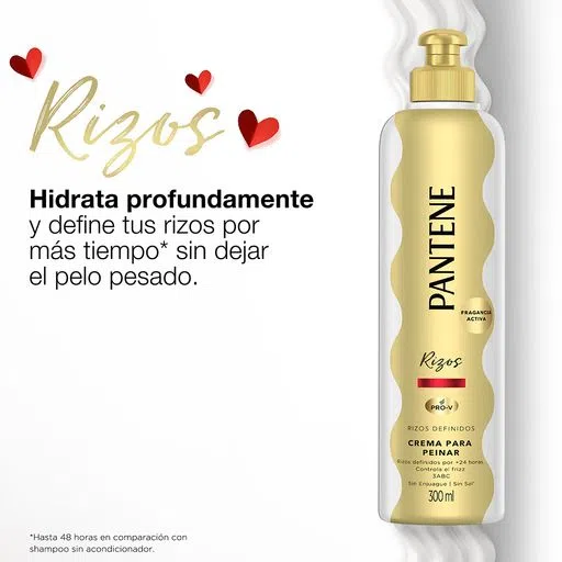 CREMA PARA PEINAR - Crema para peinar PANTENE - RIZOS DEFINIFOS x 300 mL