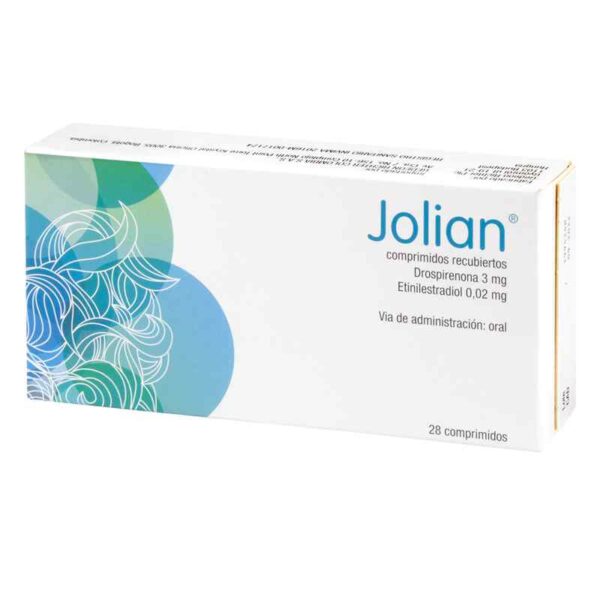 JOLIAN - Comprimidos recubiertos tabletas 24 + 4 - 3 mg + 0.02 mg