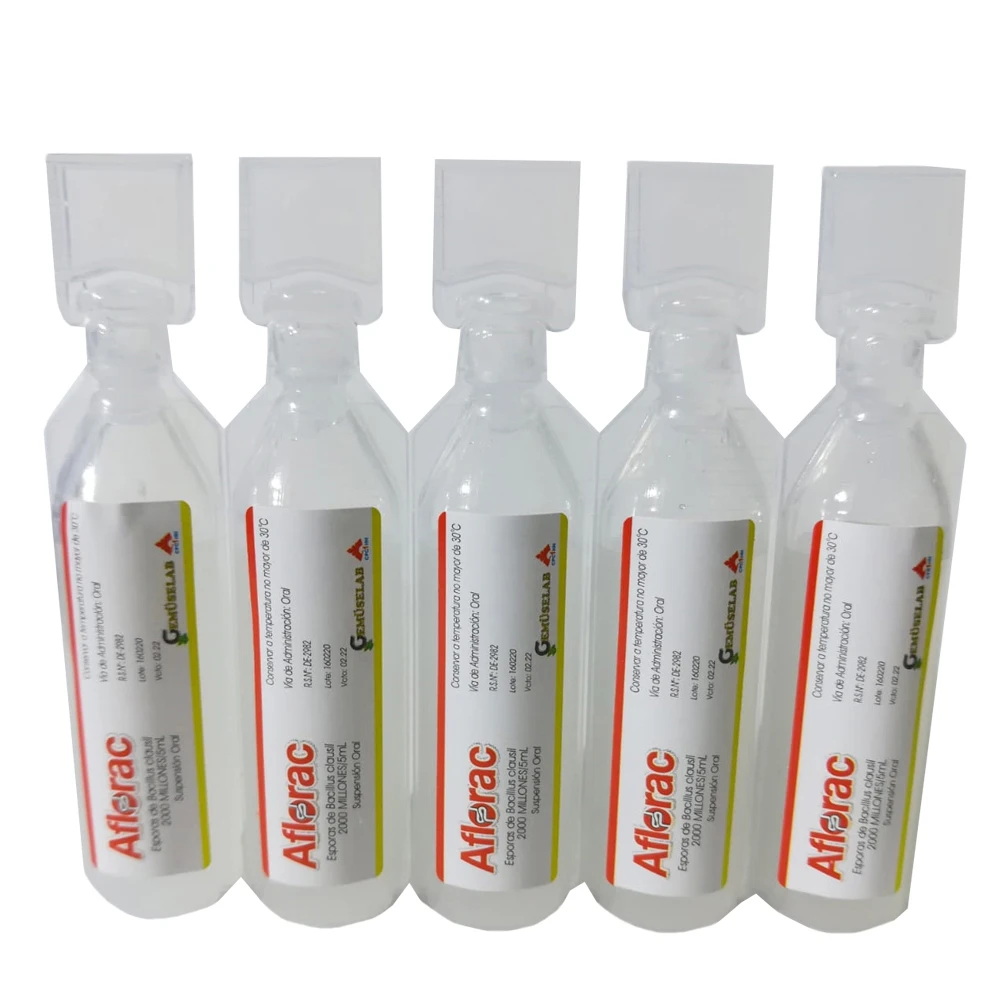 AFLORAC - Suspension oral frasco x 5 mL caja x 10