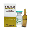 BRAXFAR - Polvo para solucion inyectable - 1 vial + 1 ampolla solvente x 3.5 mL via I.M. - 1 g