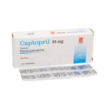 CAPTOPRIL FARMINDUSTRIA - Tabletas caja x 100  - 25 mg