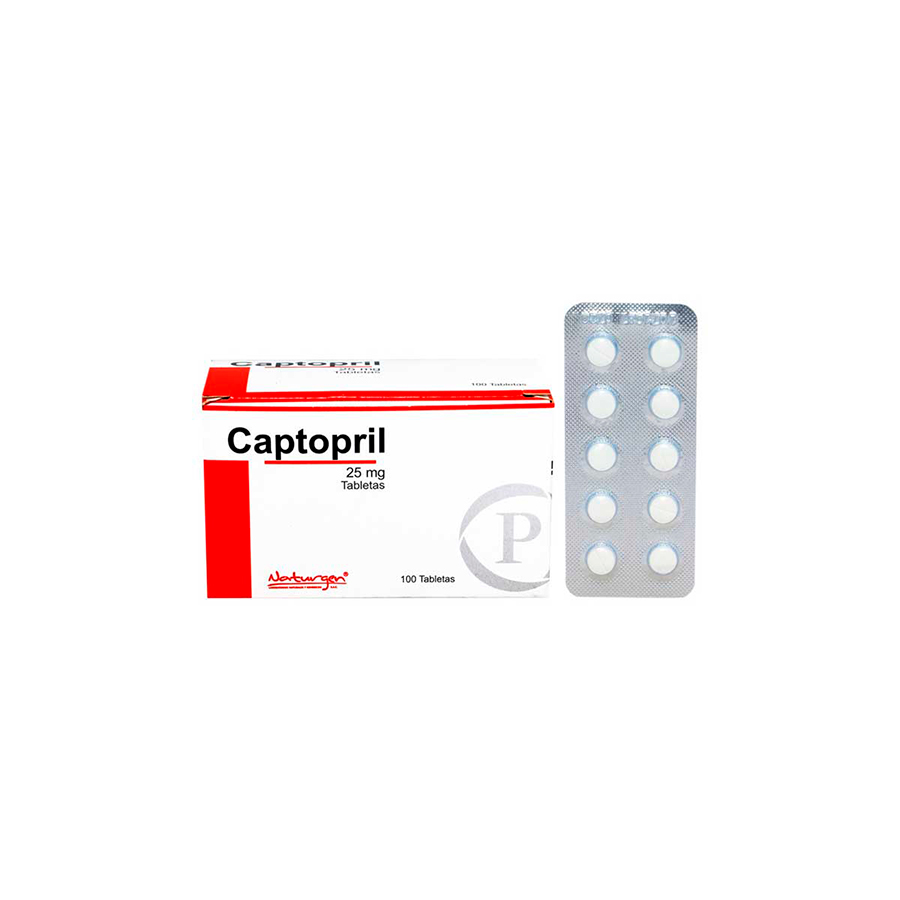 CAPTOPRIL PORTUGAL - Tabletas caja x 100 - 25 mg