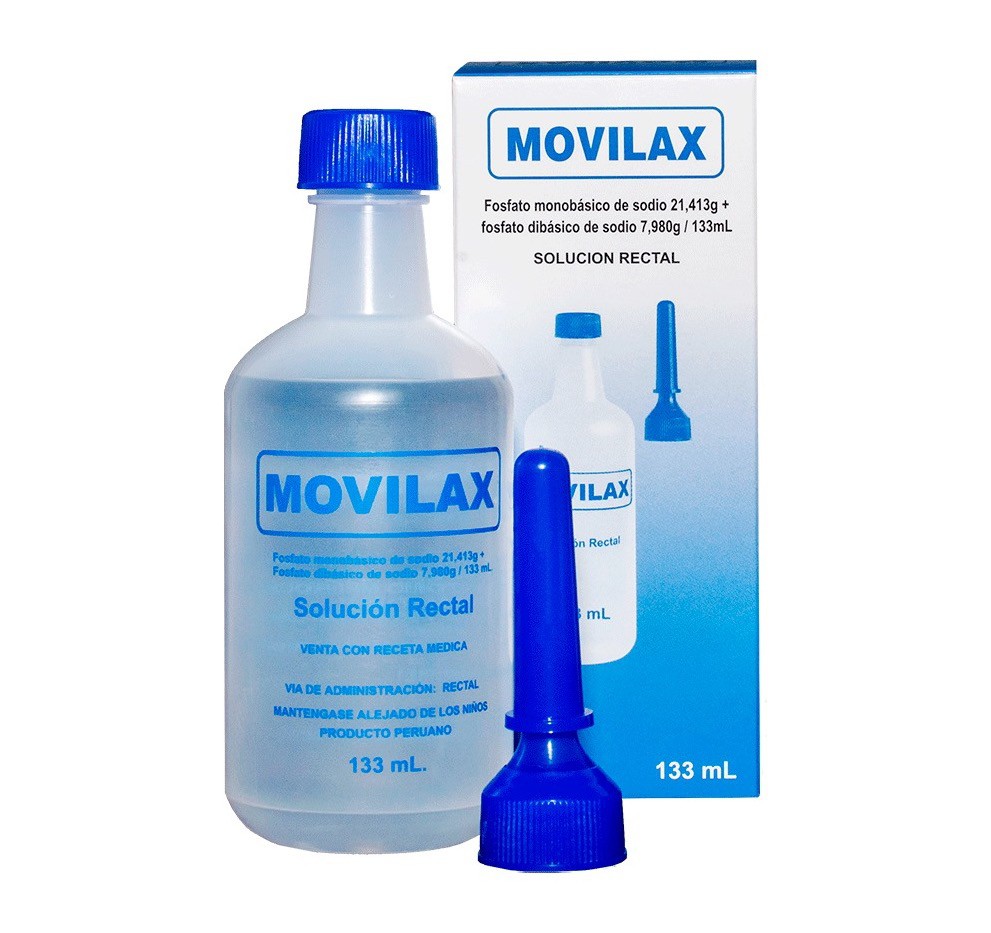 MOVILAX - Solucion rectal 21.413 g - 7.980 g / 133 mL