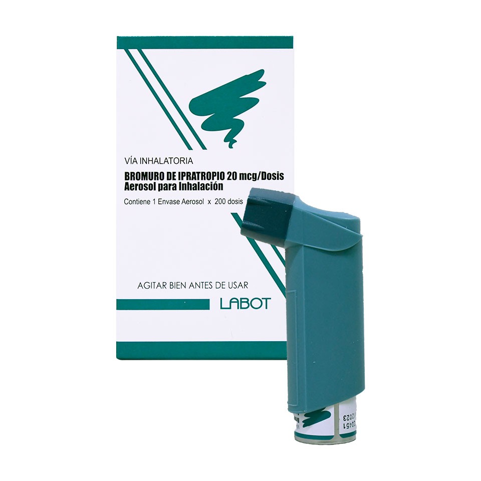 SALBUTAMOL AEROSOL LABOT - Frasco 100 mcg / dosis - 200 dosis