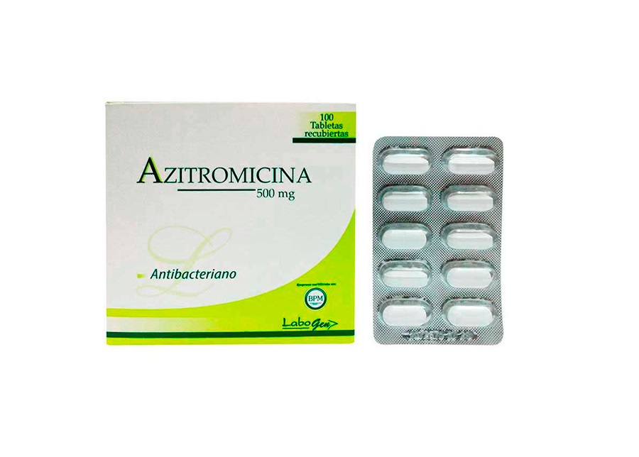 AZITROMICINA VITA PHARMA - Tabletas recubiertas caja x 100 - 500 mg