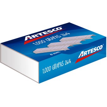 GRAPA ARTESCO - Grapas de metal 26/6 x 1000 unidades