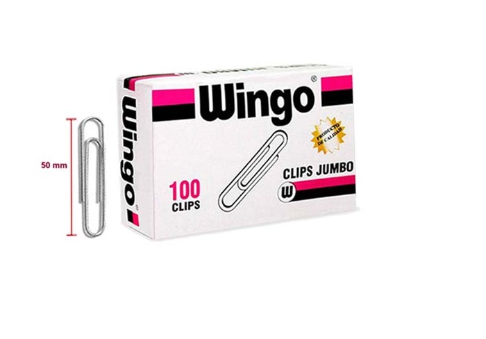 CLIPS - Clips de metal WINGO caja x 100