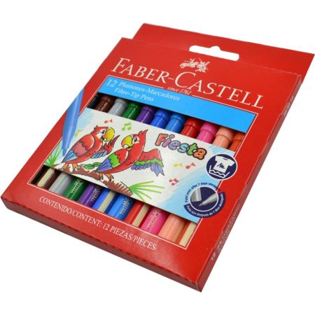 PLUMON PAPEL x 12 - Plumon de papel FIESTA 45 FABER CASTELL - CAJA x 12