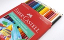 COLORES LARGOS x 24 - Colores largos triangulares FABER CASTELL  x 24