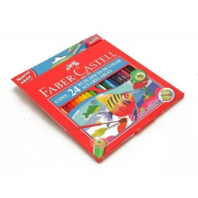 Colores Largos Faber Castell Estuche Rígido X 24 Und