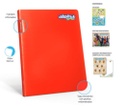 CUADERNO A4 - Cuaderno A4 JUSTUS engrapado - colores enteros surtidos - con stickers x 80 hojas