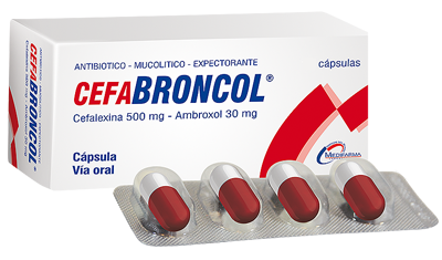 CEFABRONCOL - Capsulas caja x 60 - 500 mg + 30 mg