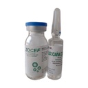 ZOCEF - Polvo para solucion inyectable - 1 vial + 1 ampolla solvente x 3.5 mL via I.M. - 1 g