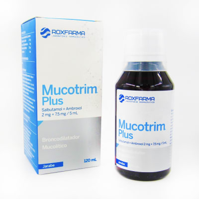 MUCOTRIM PLUS - Jarabe x 120 mL - 2 mg + 7.5 mg / 5 mL