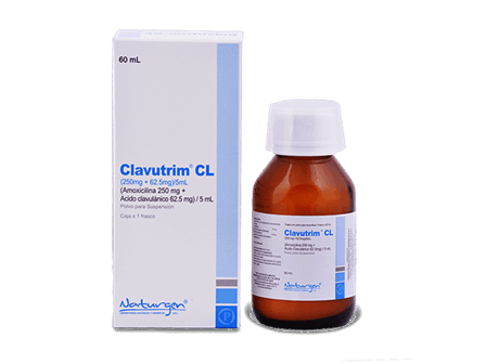 CLAVUTRIM CL - Susp. x 60 mL - 250 mg + 62.5 mg / 5 mL