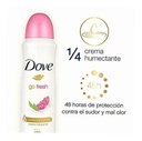 DOVE GO FRESH - Aerosol antitranspirante - 1/4 CREMA HUMECTANTE 48H - CON OLEO PROTECTOR - AROMA DE GRANADA Y VERBENA x 87 g / 150 mL