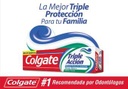 COLGATE TRIPLE ACCION - Crema dental Anticaries con fluor - EMPAQUE FAMILIAR - 150 mL