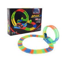 PISTA CARRO - Pista fluorescente con carro MAGIC LUMINOUS TRACK x 95 PCS