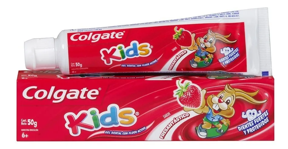 COLGATE KIDS - Crema dental con fluor para ninos 50 g