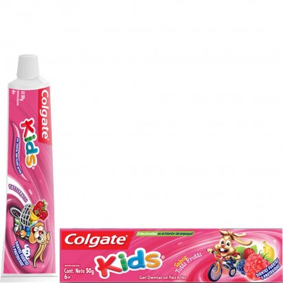 COLGATE KIDS - Crema dental con fluor para ninos 50 g