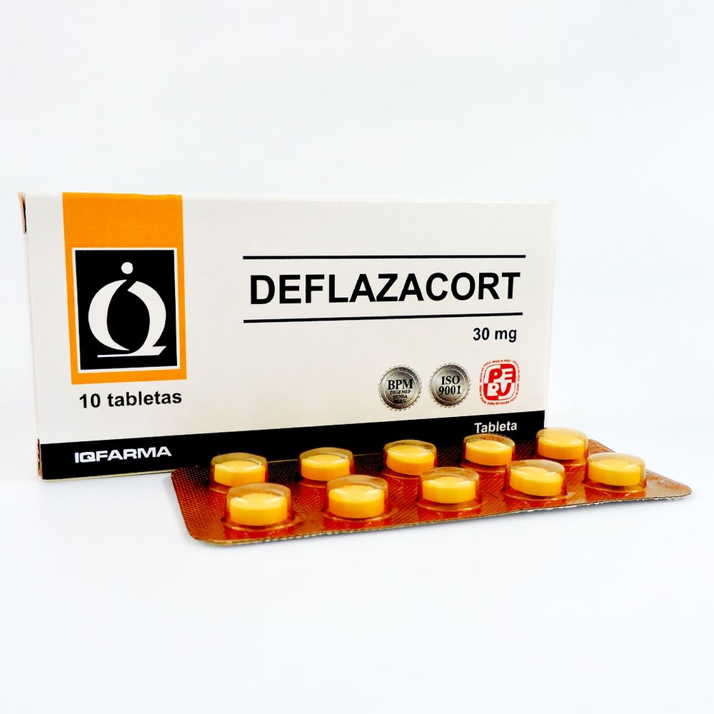 DEFLAZACORT IQFARMA - Tableta caja x 10 - 30 mg