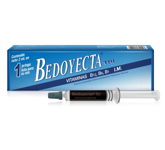 BEDOYECTA TRI - Solucion inyectable - 1 jeringa lista para su uso x 2 mL - 10 000 mcg + 100 mg + 50 mg