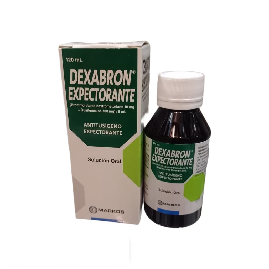 DEXABRON EXPECTORANTE - Solucion oral x 120 mL - 10 mg + 100 mg / 5 mL