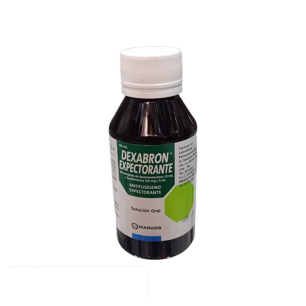 DEXABRON EXPECTORANTE - Solucion oral x 120 mL - 10 mg + 100 mg / 5 mL