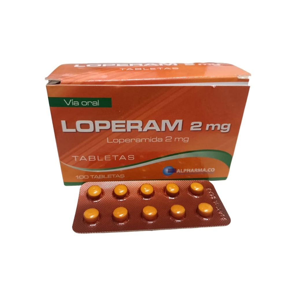 LOPERAM - Tabletas caja x 100 - 2 mg