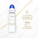 DOVE ORIGINAL - Aerosol antitranspirante - 1/4 CREMA HUMECTANTE CON OLEO PROTECTOR 48H x 87 g / 150 mL