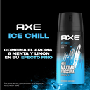 AXE - Aerosol antitranspirante ICE CHILL - MENTA FROZEN &amp; LIMA  48h MAXIMA + FRESCURA x 97 g / 150 mL