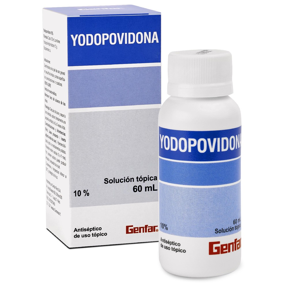 YODOPOVIDONA - Solucion topica x 60 mL - 10 %