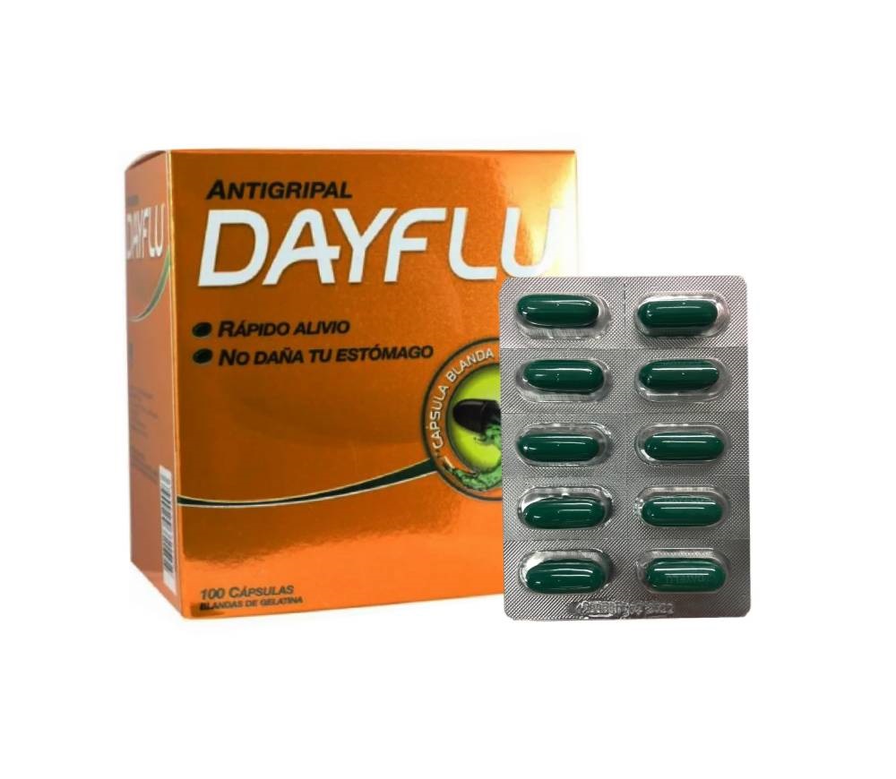 DAYFLU - Caps. blandas de gelatina caja x 100 - 500 g + 5 mg + 2 mg