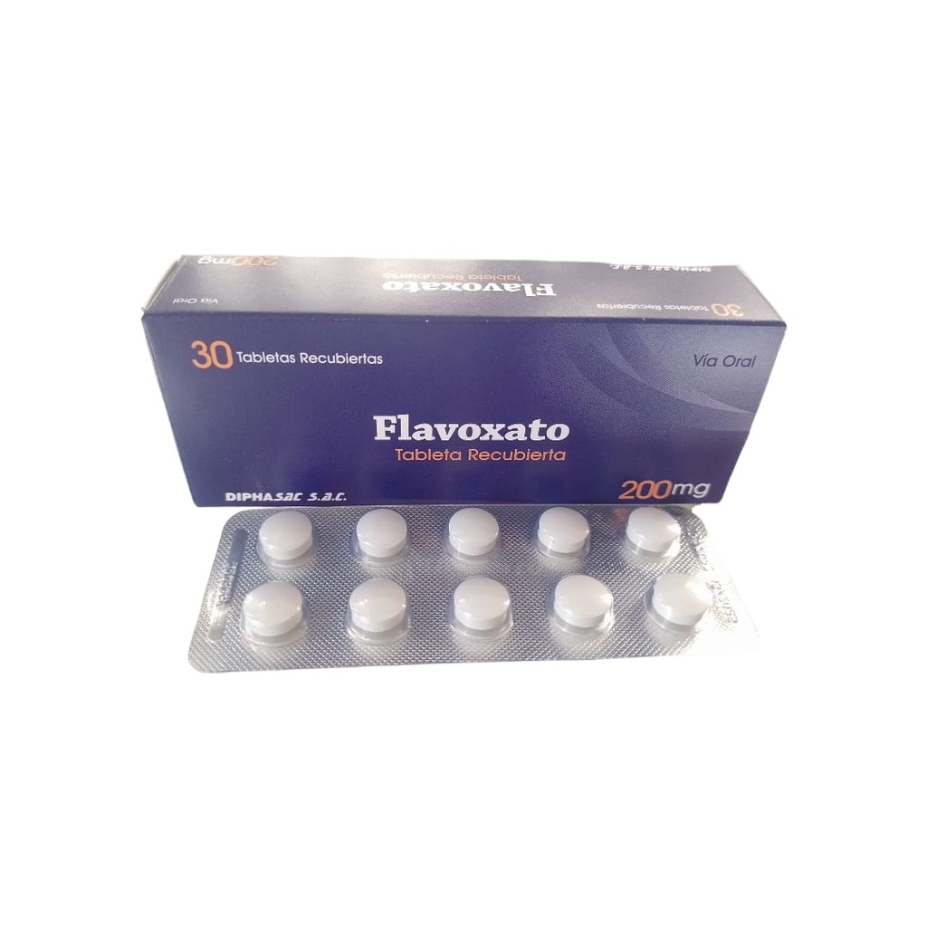 FLAVOXATO - Tabletas recubiertas caja x 30 - 200 mg