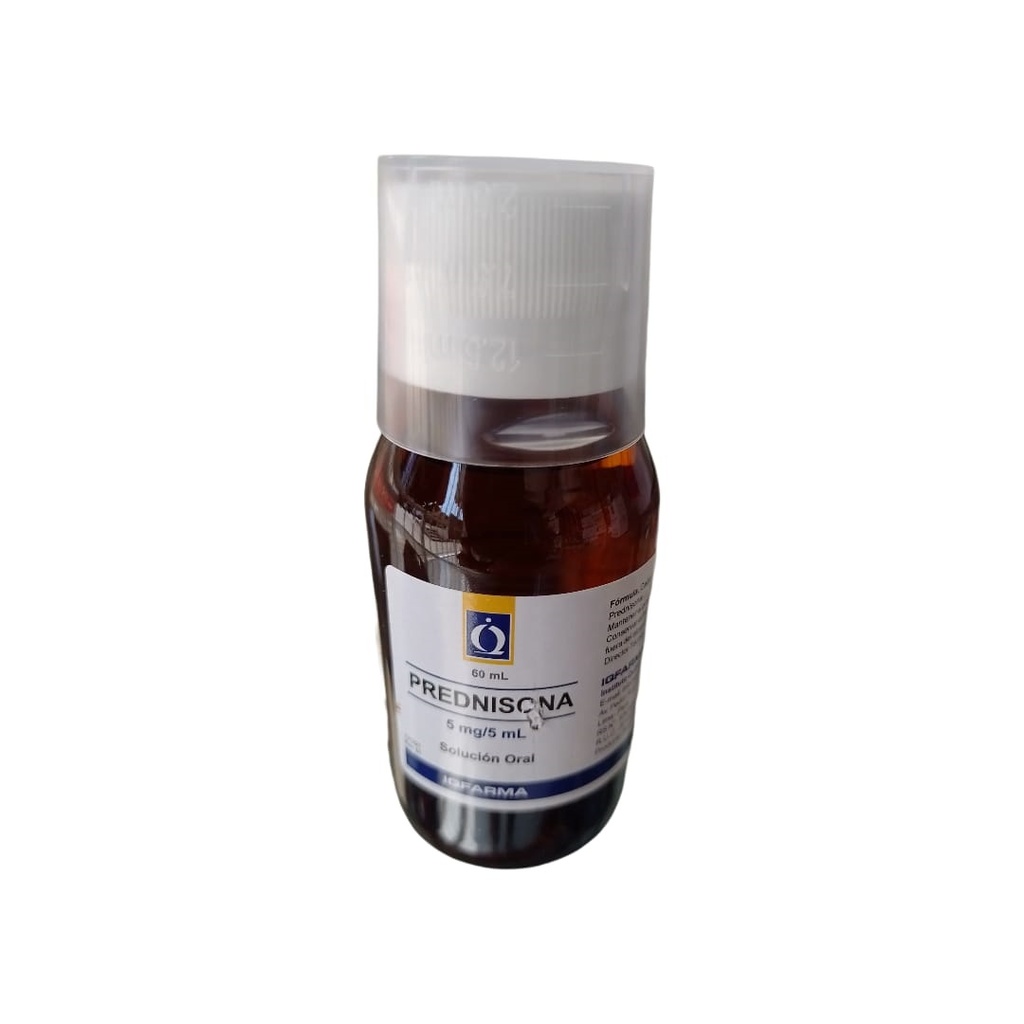 PREDNISONA IQFARMA - Solucion oral x 60 mL - 5 mg / 5 mL
