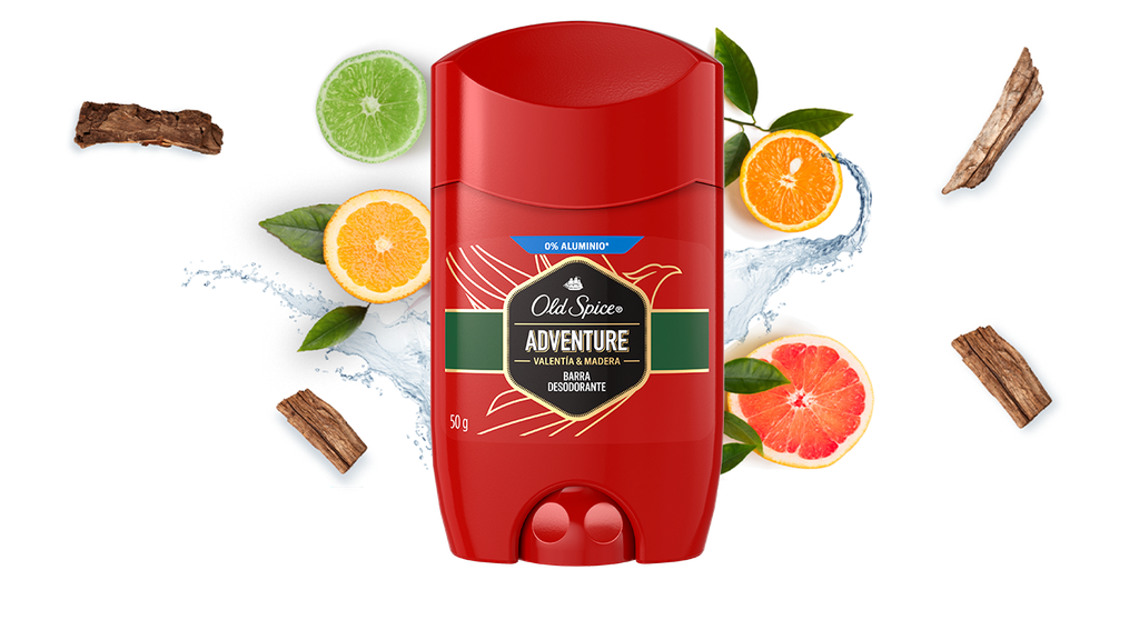 OLD SPICE ADVENTURE - Barra desodorante ADVENTURE - VALENTIA &amp; MADERA x 50 g