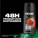 AXE - Desodorante corporal en spray MUSK - CANELA &amp; AMBAR 48h FRAGANCIA + FRESCURA x 97 g / 150 mL