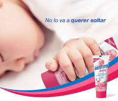 DENTITO BABY - Gel dental de entrenamiento sin fluor FRESA STRAWBERRY 60 mL