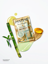 PANTENE - Mascarilla  para tratamiento del cabello PANTENE PRO - V MIRACLES - REPARACION DE KERATINA - BAMBU NUTRE Y CRECE - CON OLEO x 30 mL