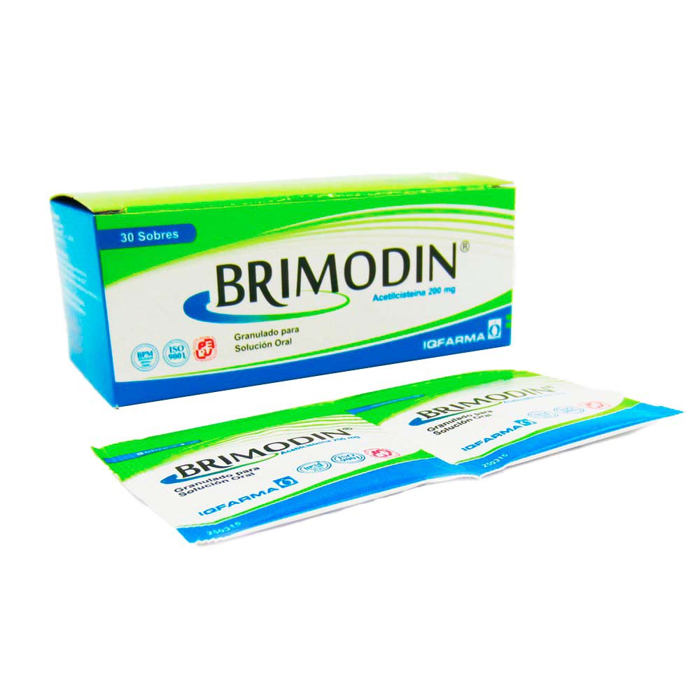 BRIMODIN - Granulos para solucion oral caja x 30 sobres x 1 g - 200 mg