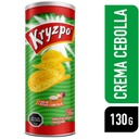 OFERTA KRYZPO - Pack laminas de papas fritas saladas sabor CREMA CEBOLLA x 130 g + mani confitado GRANUTS - ORIENTAL x 25 g