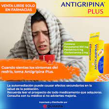 ANTIGRIPINA PLUS - Comprimidos recubiertos caja x 100 - 500 mg + 5 mg + 2 mg