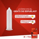 GENTS - Condones de latex natural lubricados x 3