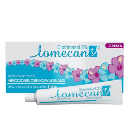 LOMECAN - Crema vaginal tubo x 20 g - INCLUYE 3 APLICADORES DESECHABLES - Una vez al dia durante 3 dias - 2 %